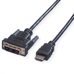 VALUE 11.99.5516 Kabel DVI (18+1) ST - HDMI ST, schwarz, 1,5 m 