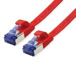 VALUE 21.99.2121 Patchkabel Cat.6A (Class EA) FTP, extra-flach, rot, 1 m 