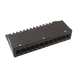 VALUE 26.99.0332 Keystone-Modulträger, 12-Port, schwarz 