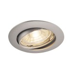 SLV 1000721 PIKA, Deckeneinbauleuchte, QPAR51, schwenkbar, silbergrau, max. 50 W 