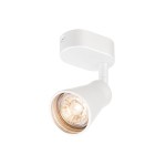 SLV 1000887 AVO, single, Indoor Wand- und Deckenaufbauleuchte, QPAR51, weiß, max. 50 W 