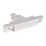 SLV 1001518 EUTRAC® T-Verbinder, mit Einspeisemöglichkeit, Erde innen, links, verkehrsweiss 