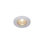 SLV 1002100 PATTA-I, LED Outdoor Deckeneinbauleuchte, rund DL IP65 silber 1800-3000 K 