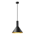 SLV 1002949 PHELIA 20 Indoor Pendelleuchte Schirmdurchmesser 27,5 cm schwarz/gold 