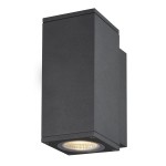 SLV 1003416 ENOLA SQUARE S, single Outdoor LED Wandaufbauleuchte anthrazit 