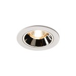 SLV 1003789 NUMINOS® S DL, Indoor LED Deckeneinbauleuchte weiß/chrom 2700 K 55° inkl. Blattfedern 