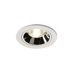 SLV 1003837 NUMINOS® S DL, Indoor LED Deckeneinbauleuchte weiß/chrom 4000 K 55° inkl. Blattfedern 