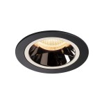 SLV 1003849 NUMINOS® M DL, Indoor LED Deckeneinbauleuchte schwarz/chrom 2700 K 55° 