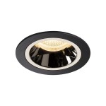 SLV 1003873 NUMINOS® M DL, Indoor LED Deckeneinbauleuchte schwarz/chrom 3000 K 55° 