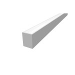 SLV 1004899 GRAZIA 60, Aufbauprofil, 3 m, weiß 