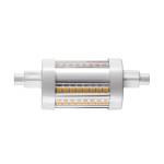 SLV 1005287 QT DE12 R7S 78 mm, LED Leuchtmittel transparent 9 W 3000 K CRI 90 330° 