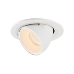 SLV 1005880 NUMINOS® GIMBLE S, Deckeneinbauleuchte weiß 2700 K 40° 