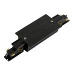 SLV 1006537 S-TRACK Längsverbinder, 3-Phasen-Einbauschiene, mit Einspeisemöglichkeit, DALI, PHASE, schwarz 