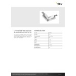 SLV 1006576 L-Verbinder mechanisch, 48V TRACK, für Aufbauschiene standard, links, weiß 