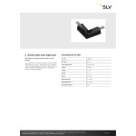 SLV 1006577 L-Verbinder mechanisch, 48V TRACK, für Aufbauschiene standard, rechts, schwarz 