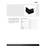 SLV 1006583 L-Verbinder mechanisch, 48V TRACK, für Aufbauschiene tief, rechts, schwarz 