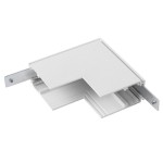 SLV 1006586 L-Verbinder mechanisch, 48V TRACK, für Aufbauschiene tief, Stereo, weiß 