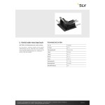 SLV 1006589 L-Verbinder mechanisch, 48V TRACK, für Einbauschiene tief, rechts, schwarz 