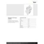 SLV 1006598 Endkappe für Einbauschiene, 48V TRACK, weiß 