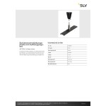 SLV 1006601 Schienenverstärkungsplatte mit Aufhängungsset, 48V TRACK, 1 m Stange, schwarz 