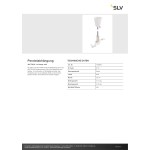 SLV 1006606 Pendelabhängung, 48V TRACK, 1 m Stange, weiß 