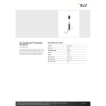 SLV 1006608 3 m Drahtseil Pendelabhängung, 48V TRACK, weiß 