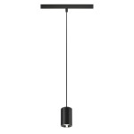 SLV 1006800 NUMINOS® XS, 48V Pendelleuchte, Pendellänge 150 cm, 4000 K, 40°, DALI 2, matt schwarz / glänzend chrom 