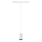SLV 1006804 NUMINOS® XS, 48V Pendelleuchte, Pendellänge 150 cm, 4000 K, 20°, DALI 2, matt weiß / matt schwarz 