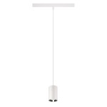 SLV 1006809 NUMINOS® XS, 48V Pendelleuchte, Pendellänge 150 cm, 4000 K, 40°, DALI 2, matt weiß / glänzend chrom 