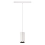SLV 1006858 NUMINOS® S, 48V Pendelleuchte, Pendellänge 150 cm, 4000 K, 20°, DALI 2, matt weiß / matt schwarz 
