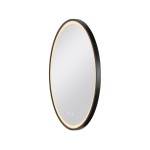 SLV 1007201 TRUKKO 60, Spiegel Ø 60 cm, chrom, schwarzer rand 