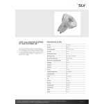 SLV 1007230 LED-Leuchtmittel QPAR51 GU10 2700 K 36° 