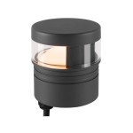 SLV 1007235 M-POL S Polehead 180°, entblendet, Leuchtenkopf, anthrazit, 10 W, 700 lm, 2700 K, CRI 80, DALI 