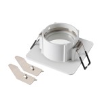 SLV 1007348 NEW TRIA® 68, Deckeneinbauring, L: 8.2 B: 8.2 H: 3.4 cm, IP 65, weiß 