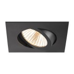 SLV 1007394 NEW TRIA® 68, Deckeneinbauleuchte, 2700 K, 38°, IP 20, quadratisch, schwarz 