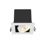 SLV 1007552 KADUX, Deckeneinbauleuchte, single, 3000 K, 38°, IP 20, quadratisch, weiß 