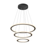 SLV 1007701 ONE FLAT, Pendelleuchte, triple, 300 cm, 2700/3000 K, DALI 2, Touch, schwarz 