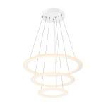 SLV 1007702 ONE FLAT, Pendelleuchte, triple, 300 cm, 2700/3000 K, DALI 2, Touch, weiß 