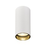 SLV 1007712 KAMI, Deckenaufbauleuchte, rund, 1x max. 10 W, GU10, matt weiß / schwarz 