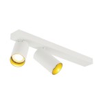 SLV 1007728 KAMI, Deckenaufbauleuchte, double, long, 2x max. 10 W, GU10, weiß/gold 