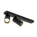 SLV 1007733 KAMI, Deckenaufbauleuchte, double, long, 2x max. 10 W, GU10, schwarz 