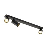 SLV 1007739 KAMI, Deckenaufbauleuchte, 3x max. 10 W, GU10, schwarz 
