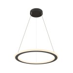 SLV 1007855 ONE FLAT PD, single, Pendelleuchte, Pendellänge 180 cm, 2700/3000 K, PHASE, schwarz 