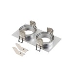 SLV 1008009 NEW TRIA® 155, Deckeneinbauring, L: 17 B: 9 H: 4 cm, zweiflammig, IP 20, aluminium 