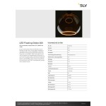 SLV 1008165 LED Floating Globe 300, LED-Leuchtmittel, smokey black, E27, PHASE, 8 W, 1900 K 