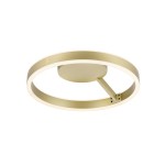 SLV 1008551 ONE, Wand- und Deckenaufbauleuchte, rund, 2700/3000 K, 14 W, DALI, Touch, 130°, messing 