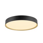 SLV 1008584 DECONA 42, Deckenaufbauleuchte, rund, 2700/3000 K, 23 W, PHASE, schwarz / gold 