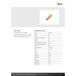 SLV 1008648 LED C35, LED-Leuchtmittel, gold curly filament, E14, 2 W, 2200 K 