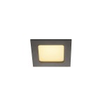 SLV 112720 FRAME BASIC SET, Einbauleuchte, LED, 3000 K, schwarz matt, Set, 9,4 W, inkl. Treiber 