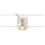SLV 139121 COMET, Seilleuchte für TENSEO Niedervolt-Seilsystem, QR-C51, weiß, teilsatiniertes Glas 